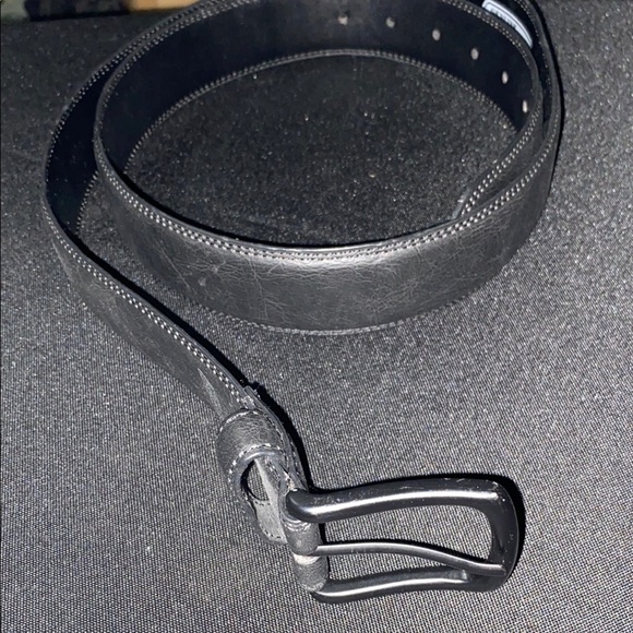 DICKIES Men's SIZE 44 BLACK SYNTHETIC Leather Belt VERY GOOD CLEAN CONDITION - Picture 1 of 9